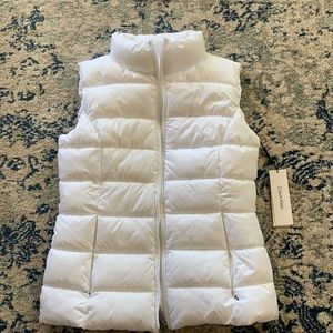 Calvin Klein white puffer vest
